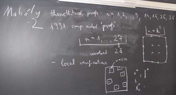 Mih�ly - 2: Packing circles in a square